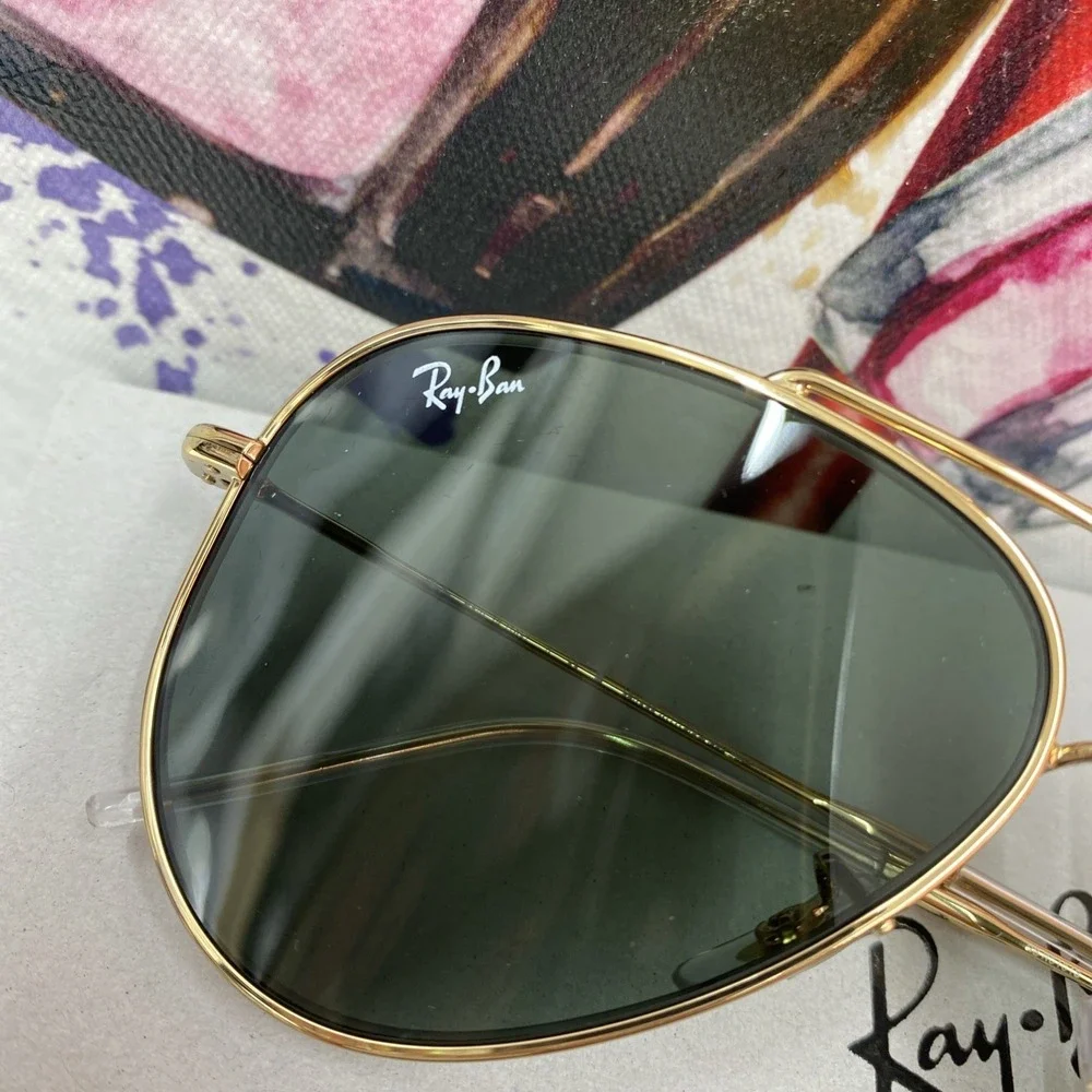Ray-Ban Aviator Reverse Sunglasses ORBRO101S ARISTA DARK GREEN MIRROR59mm w/case